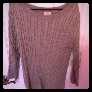 LOFT - Silver sparkly scoop neck sweater